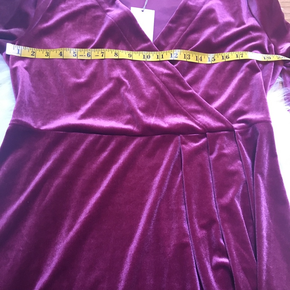 NWT a new day velvet wrap midi dress size xl - Picture 5 of 8
